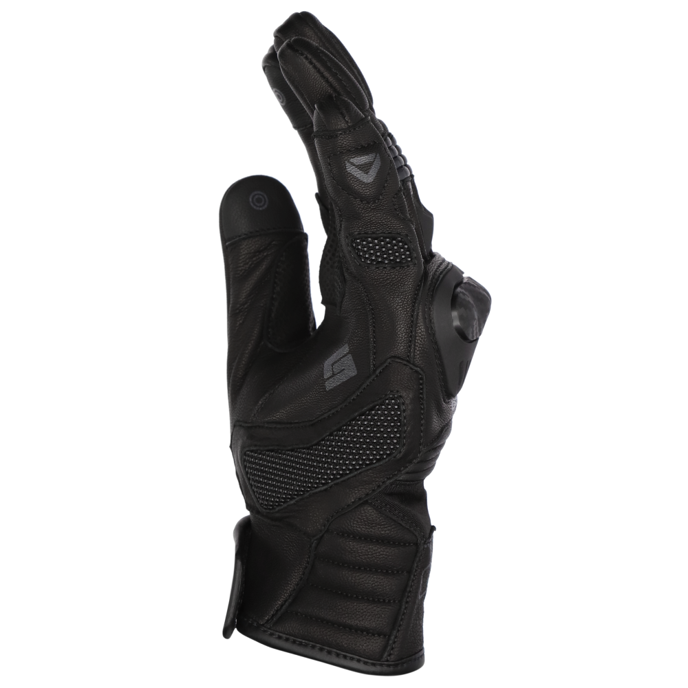 DriRider Torque Short Cuff Black Gloves