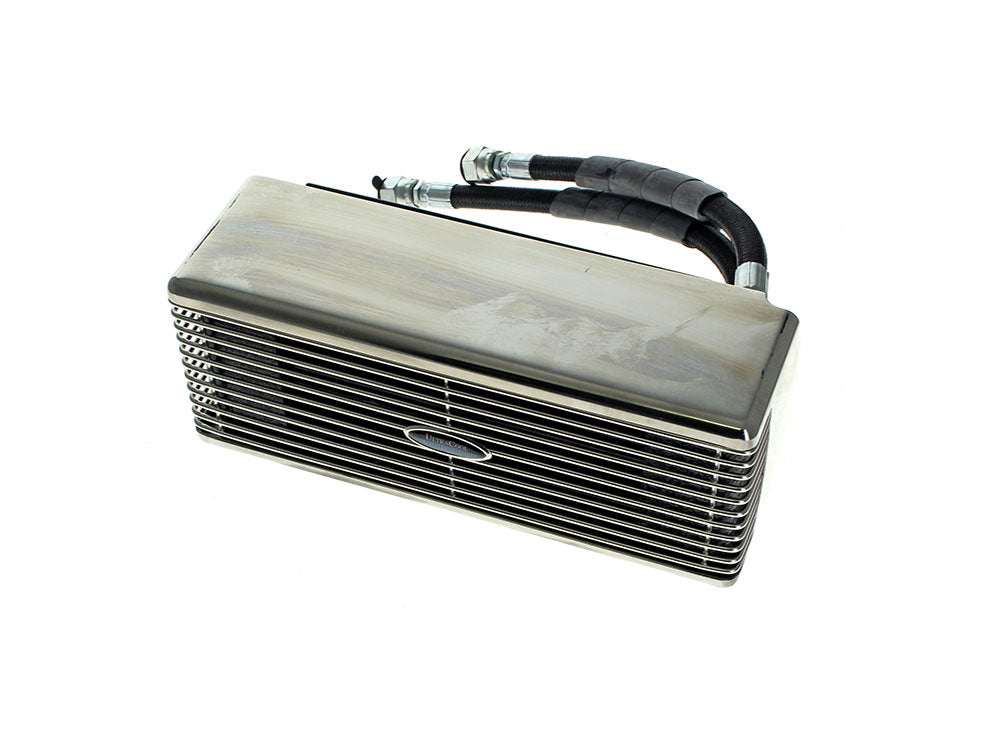 UltraCool UC-DY-1SS Fan Assisted Low Mount Oil Cooler Kit Stainless Steel for Dyna 93-17
