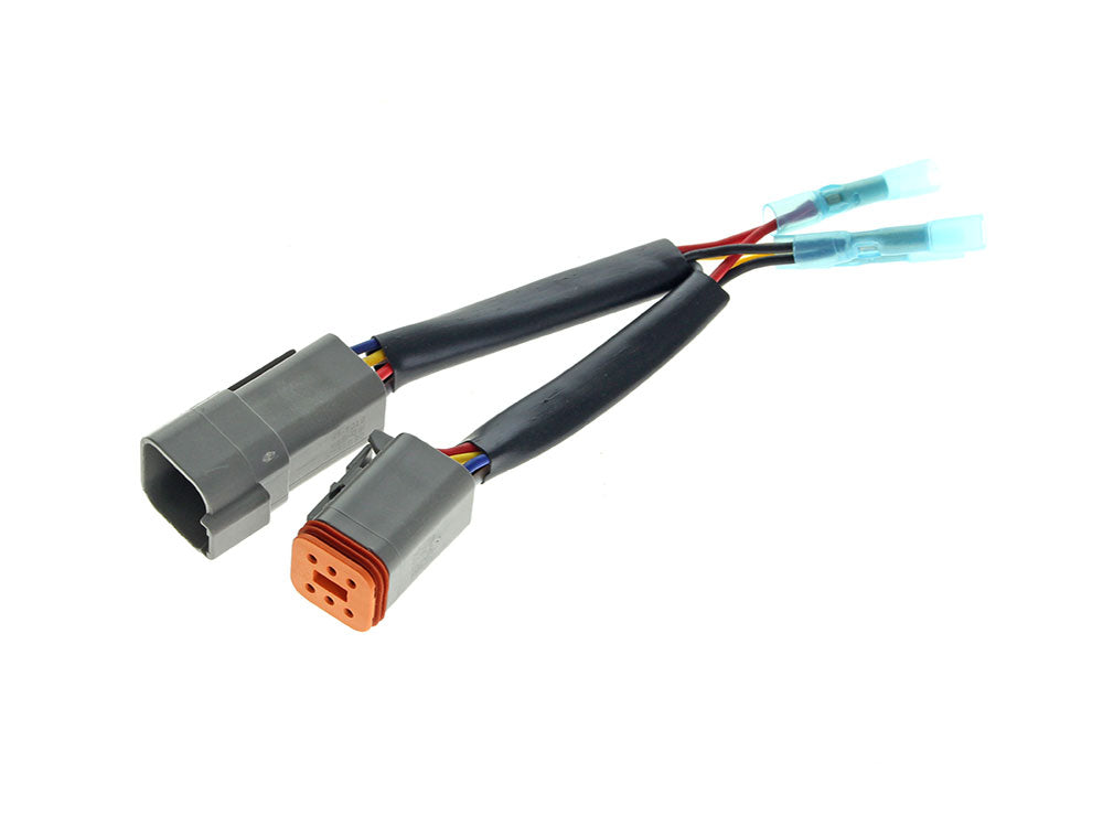 UltraCool UC-SMB-Y129 6-Pin Dual Accessory Connector for Softail 11-17/Dyna 12-17/Sportster 14-21