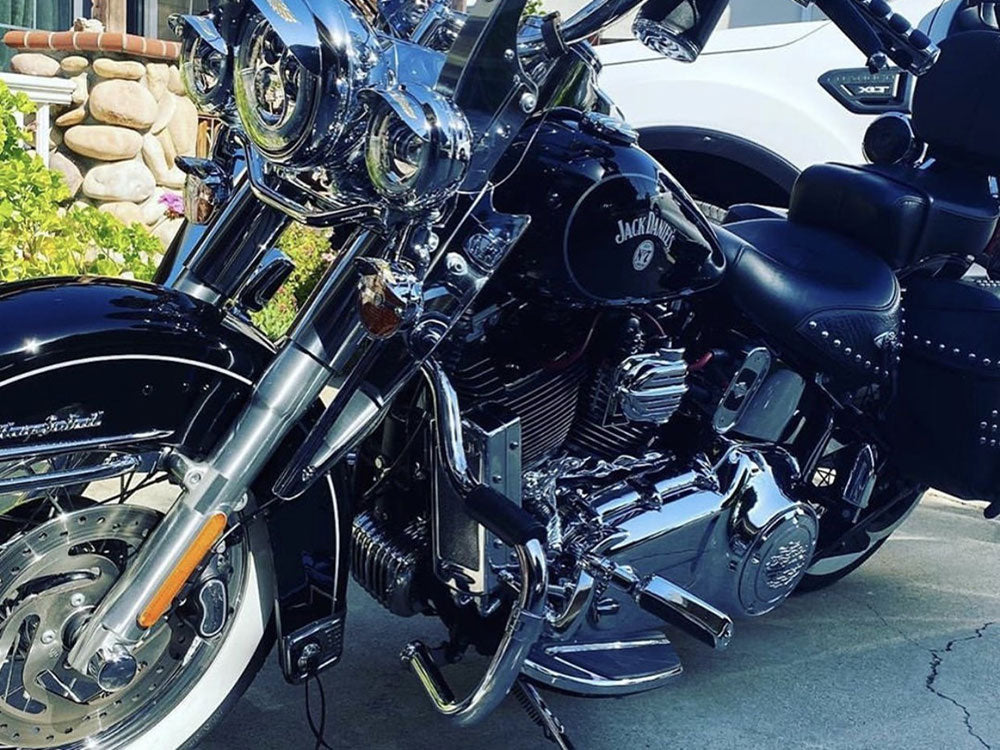 UltraCool UC-SMS-1C Fan Assisted Side Mount Oil Cooler Kit Chrome for Softail 85-17