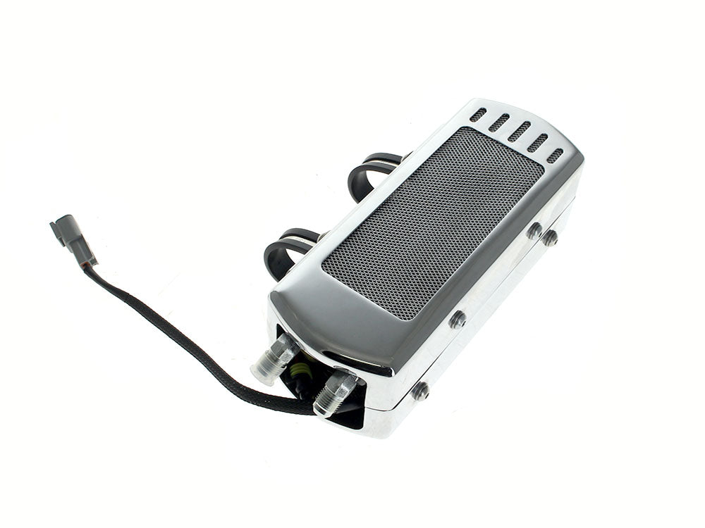 UltraCool UC-SMS8-1C Fan Assisted Side Mount Oil Cooler Kit Chrome for Softail 18-Up w/no Crash Bar/Engine Guard