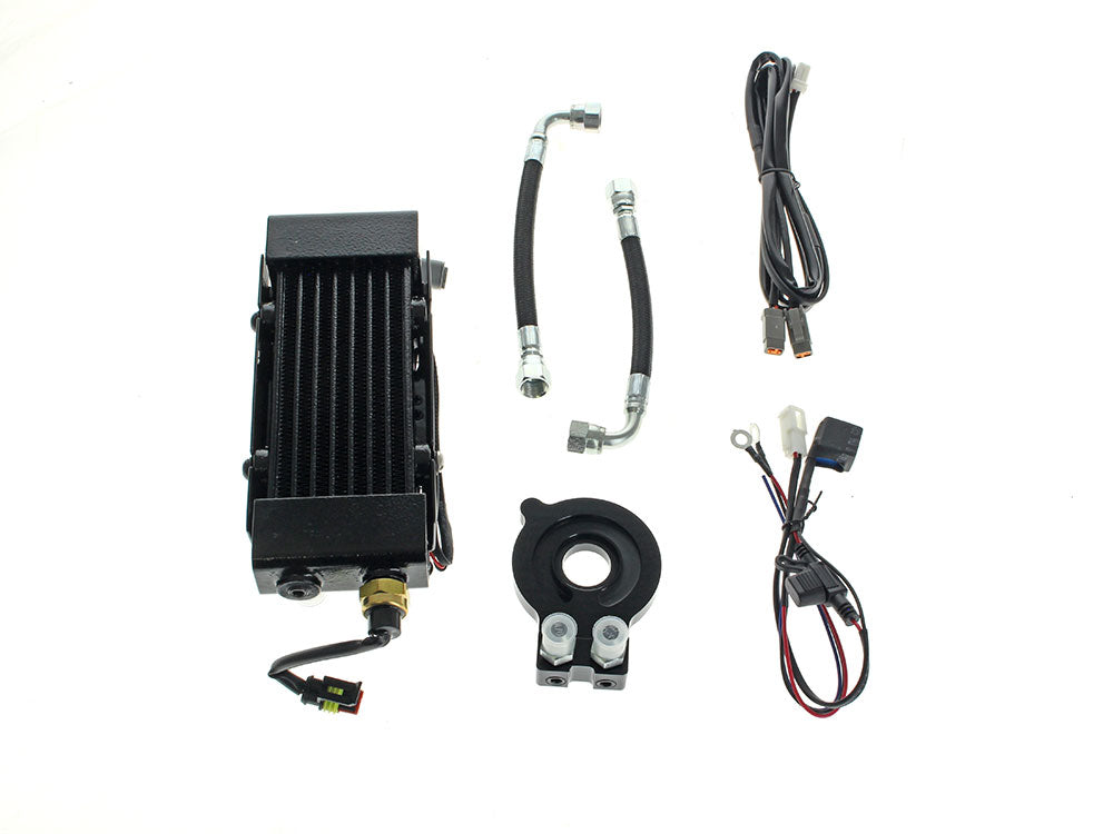 UltraCool UC-SMT8-3 Fan Assisted Side Mount Oil Cooler Kit Naked for Softail 18-Up w/Harley-Davidson Branded Engine Guards