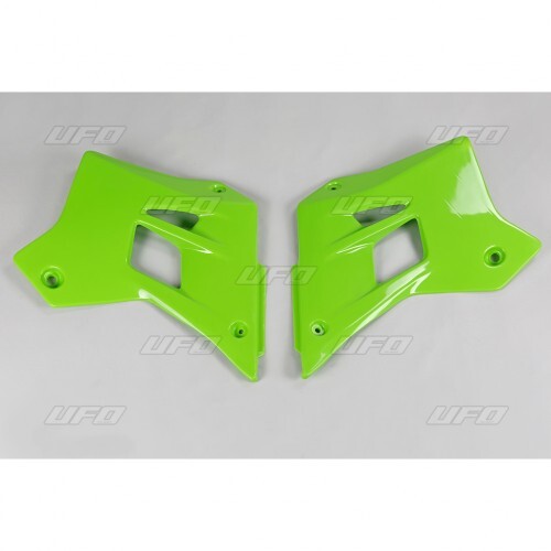 UFO Radiator Shrouds Green for Kawasaki KDX 200 95-18