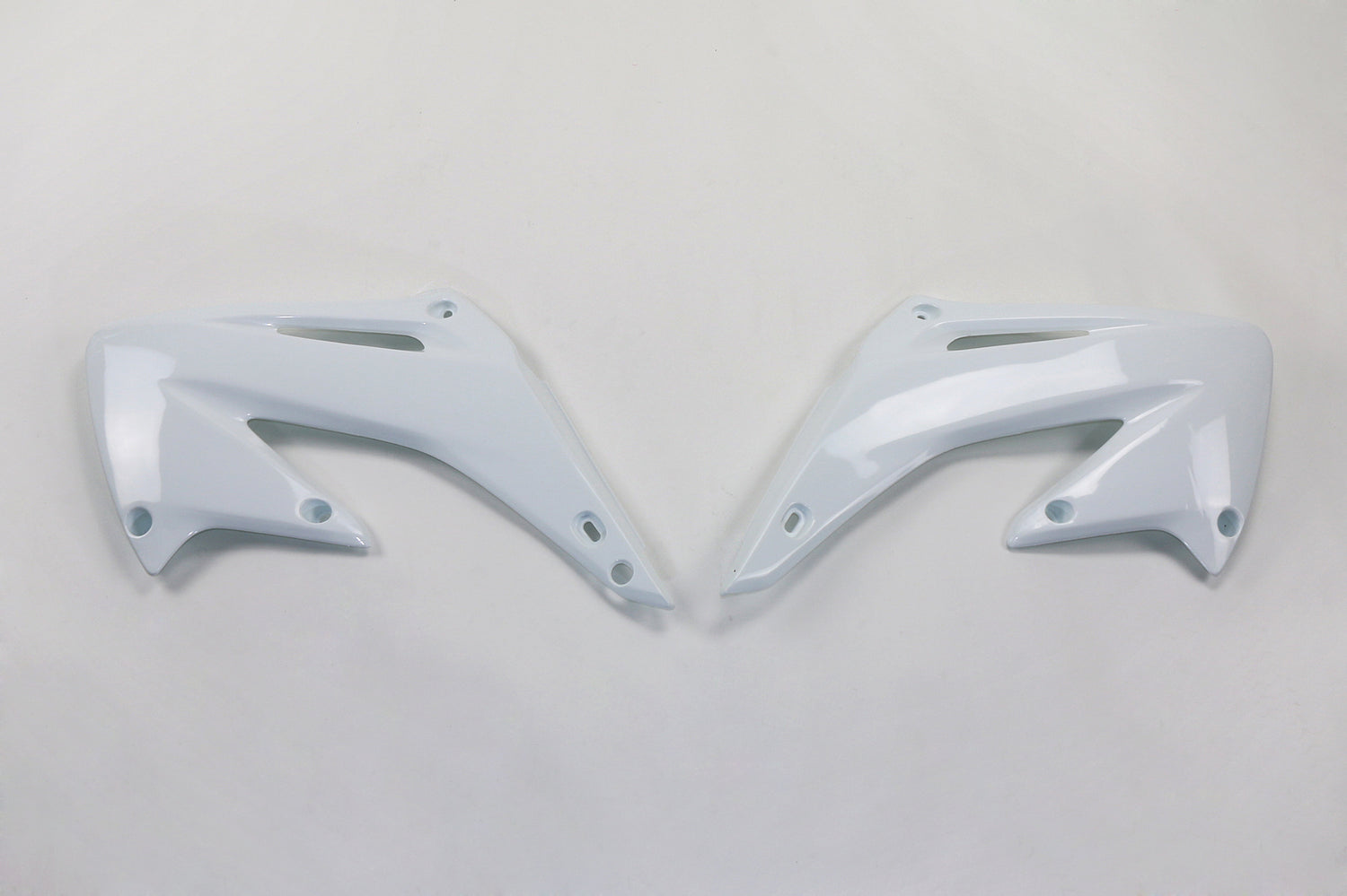 UFO Radiator Shrouds White for Honda CR125/CR250 02-07