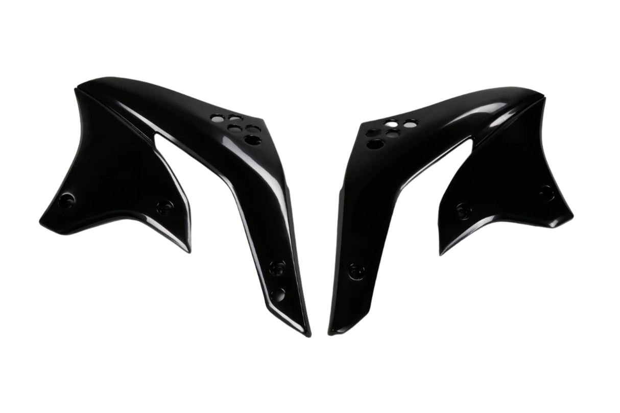 UFO Radiator Shrouds Black for Kawasaki KX450F 2008