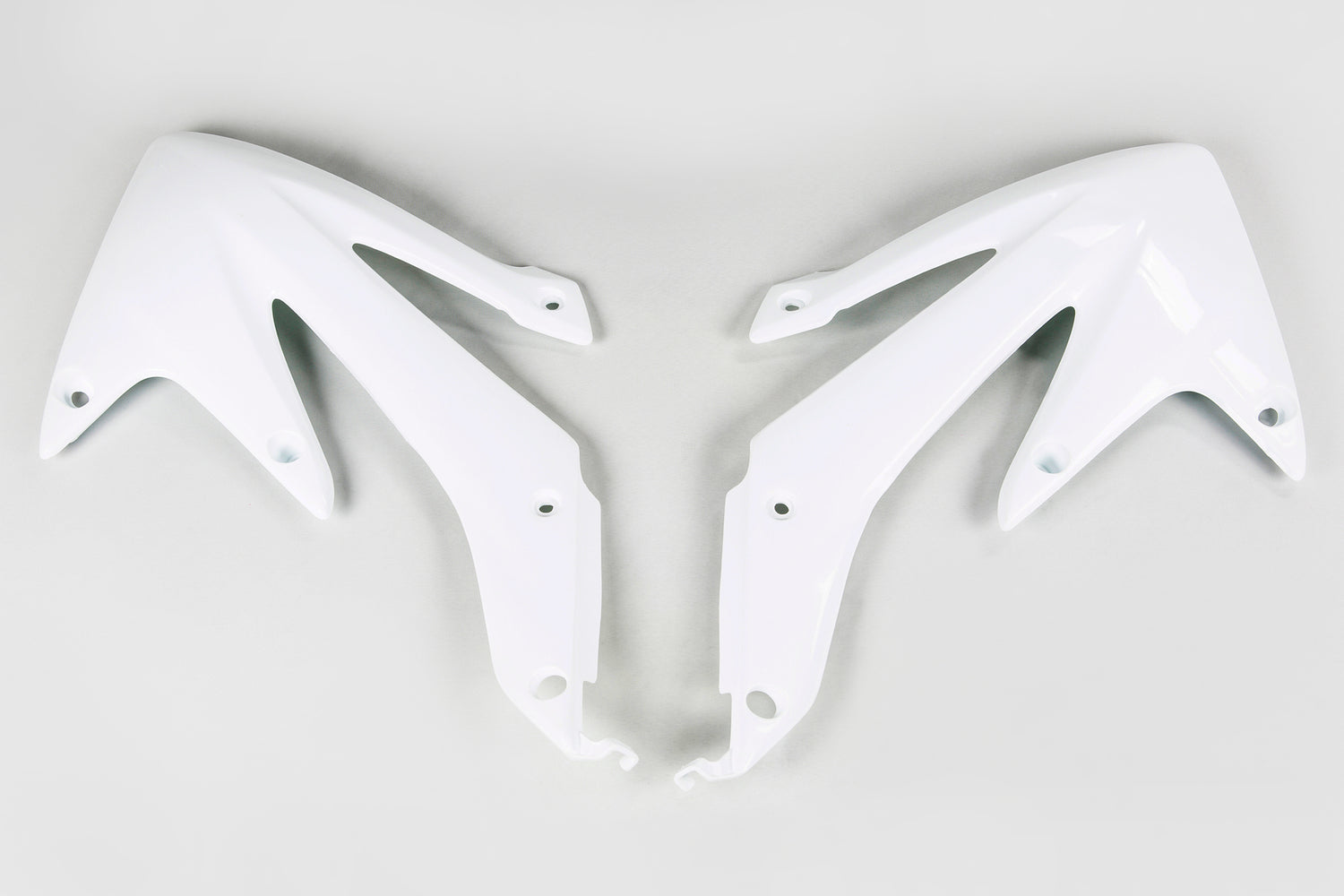 UFO Radiator Shrouds White for Honda CRF450X 08-16