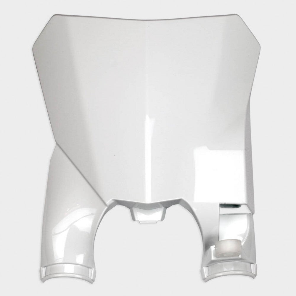 UFO Stadium Front Number Plate White for Honda CRF250R 18-21/CRF250RX 19-21/CRF450R/CR450RX 17-20