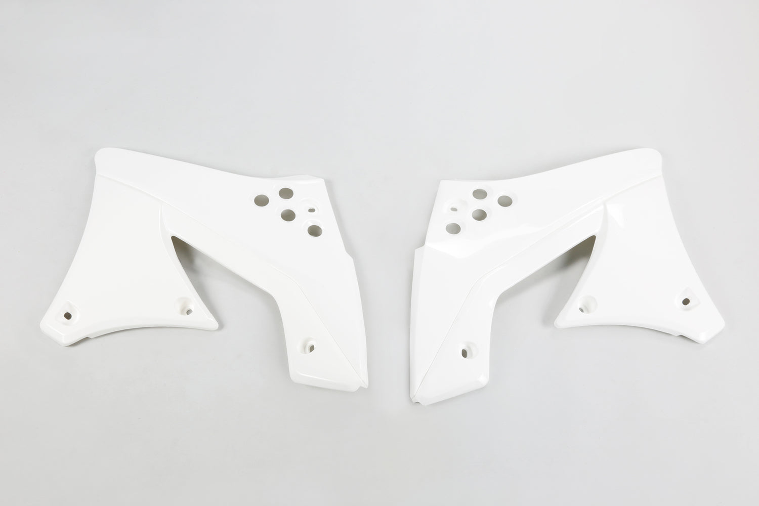 UFO Radiator Shrouds White for Kawasaki KX250F 09-11