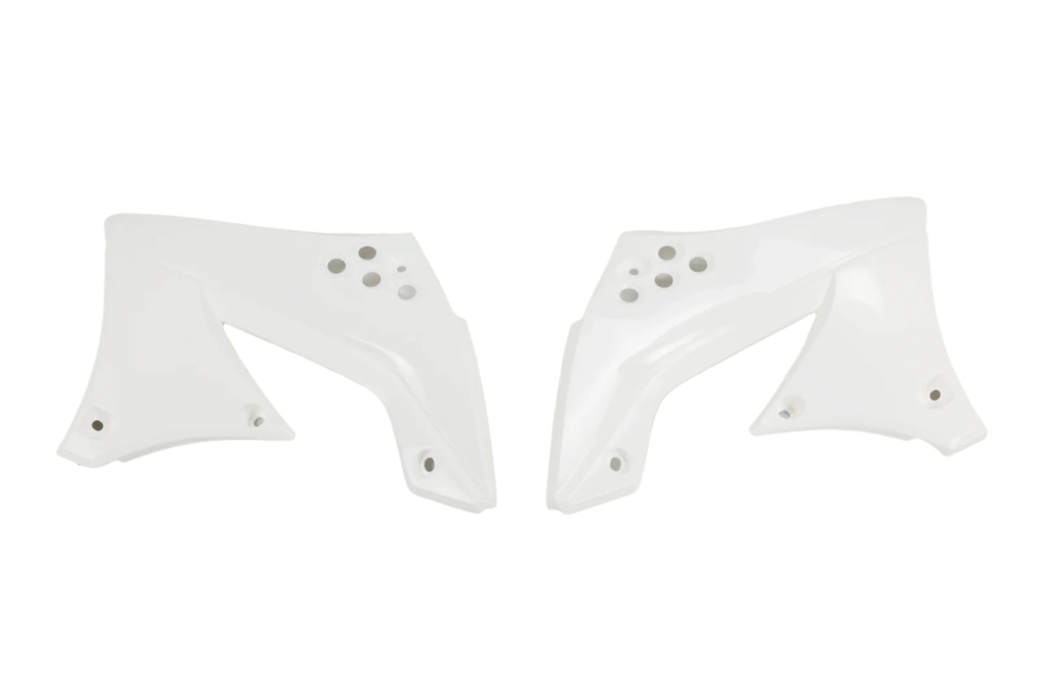 UFO Radiator Shrouds White for Kawasaki KX450F 10-11