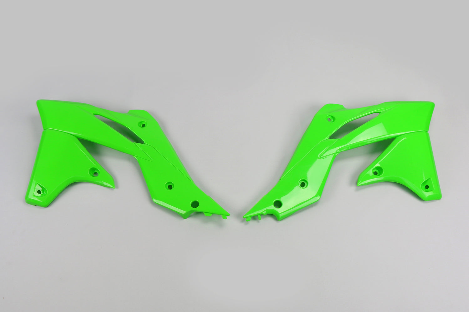 UFO Radiator Shrouds Green for Kawasaki KX250F 13-16