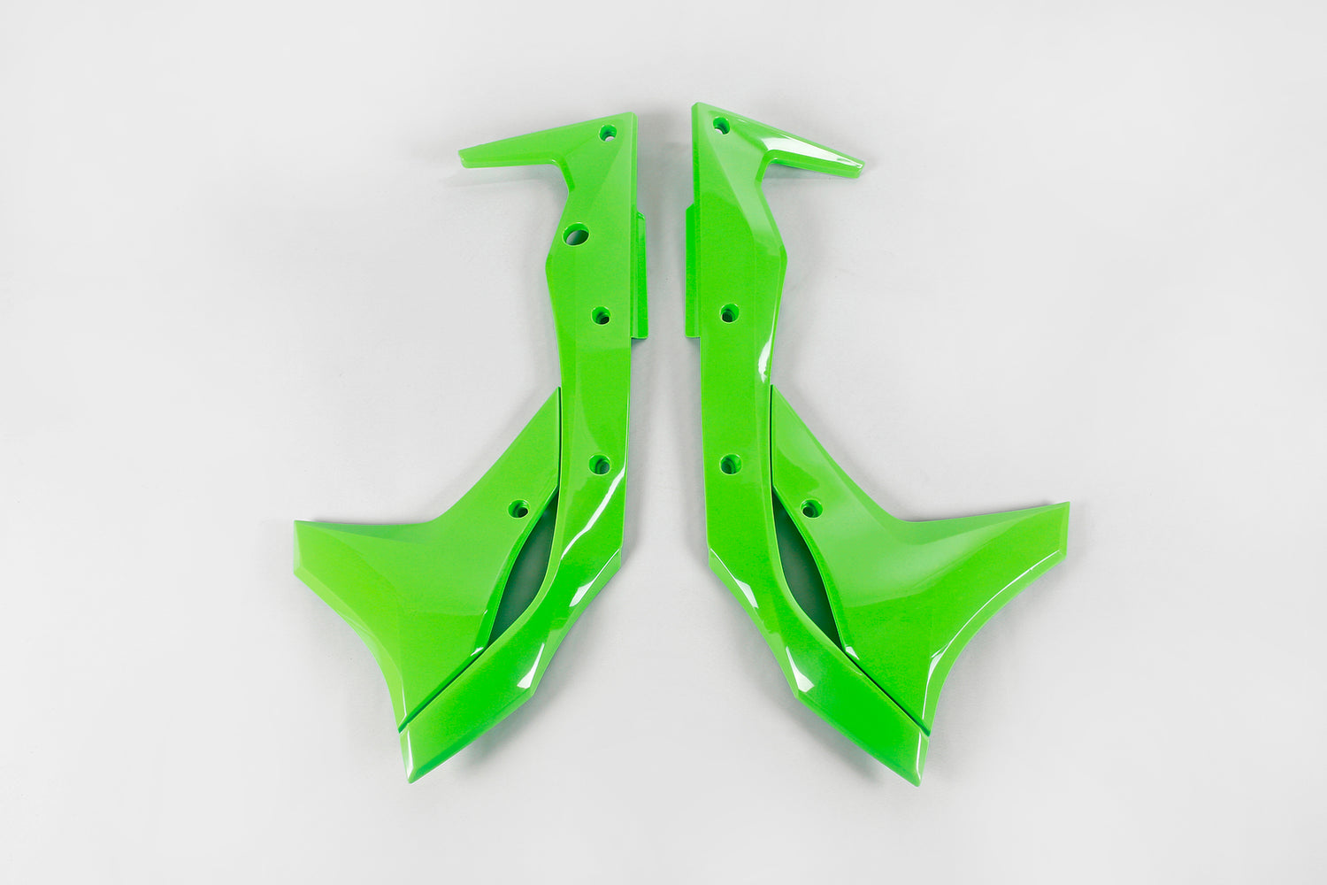 UFO Radiator Shrouds Green for Kawasaki KX250F 17-20