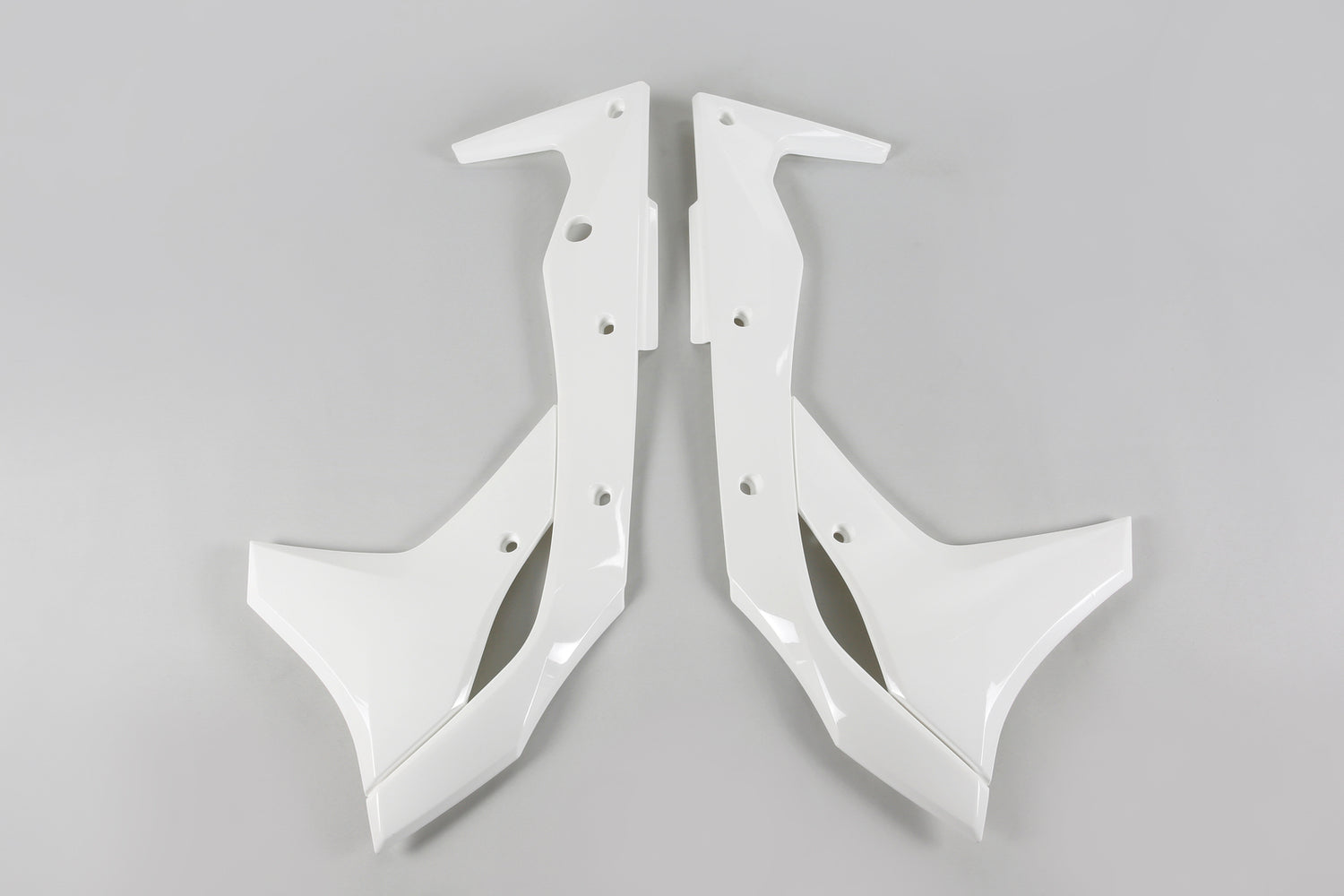 UFO Radiator Shrouds White for Kawasaki KX250F 17-20