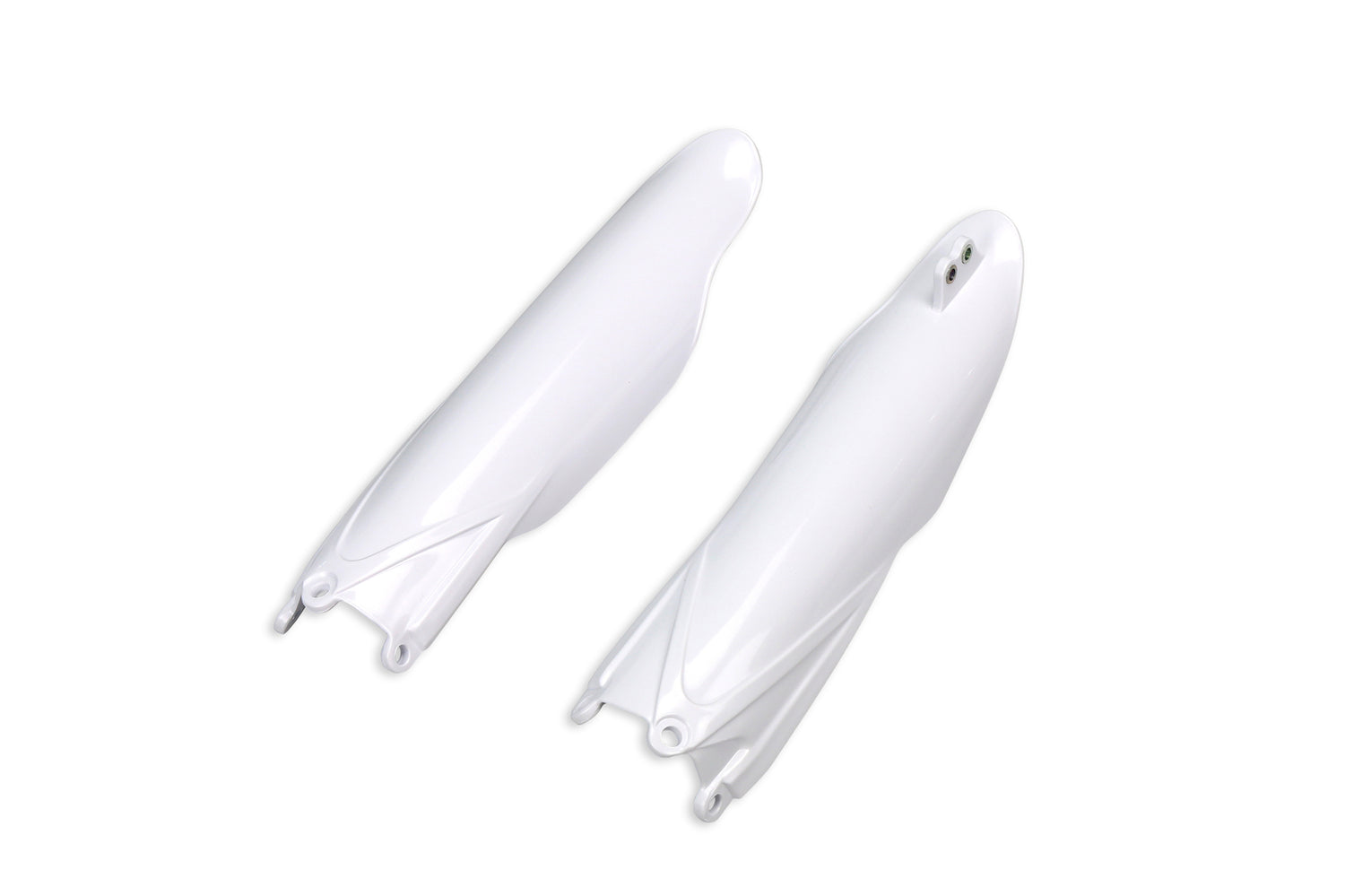 UFO Fork Slider Protectors White for Yamaha YZ125/YZ250 22-23/YZ250F 10-23/YZ450F 10-22