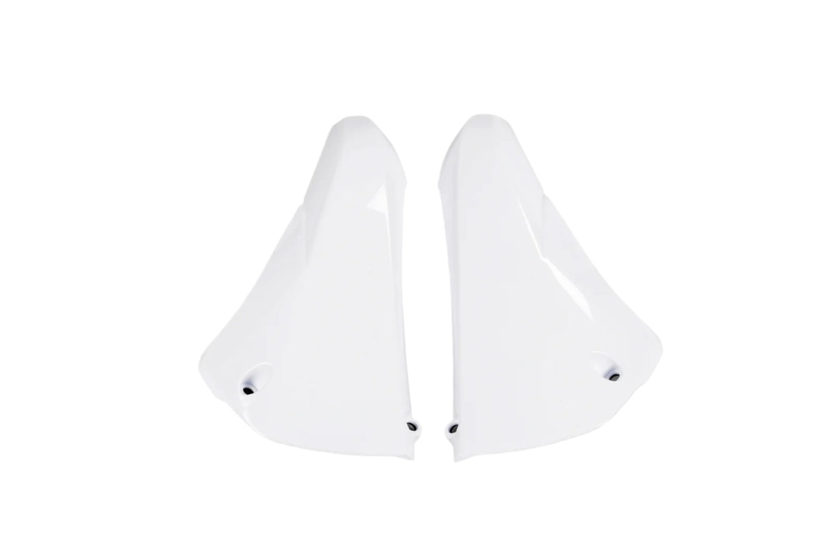 UFO Upper Radiator Shrouds White for Yamaha YZ450F 10-13