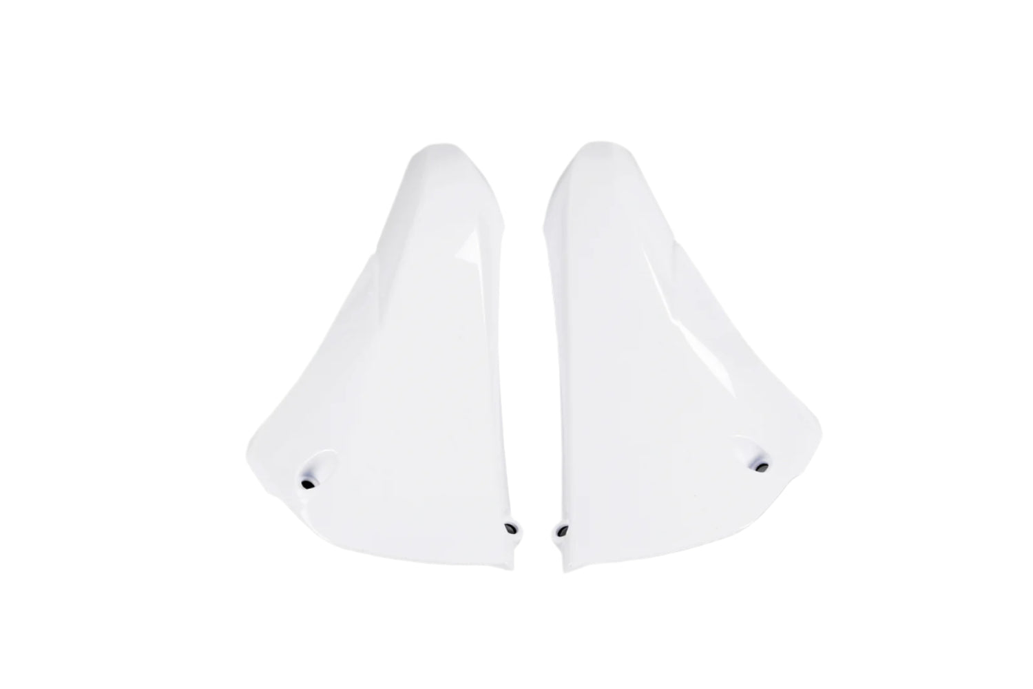 UFO Upper Radiator Shrouds White for Yamaha YZ450F 10-13