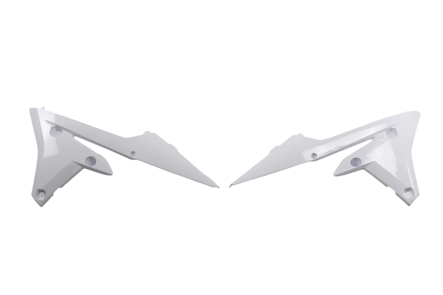 UFO Radiator Shrouds White for Yamaha YZ250F 14-18/WR250F 15-19/YZ450F 14-17/WR450F 16-18