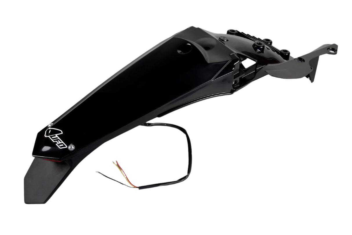 UFO Rear Fender Black w/LED Tailight for Yamaha WR250F 15-19/WR450F 16-18