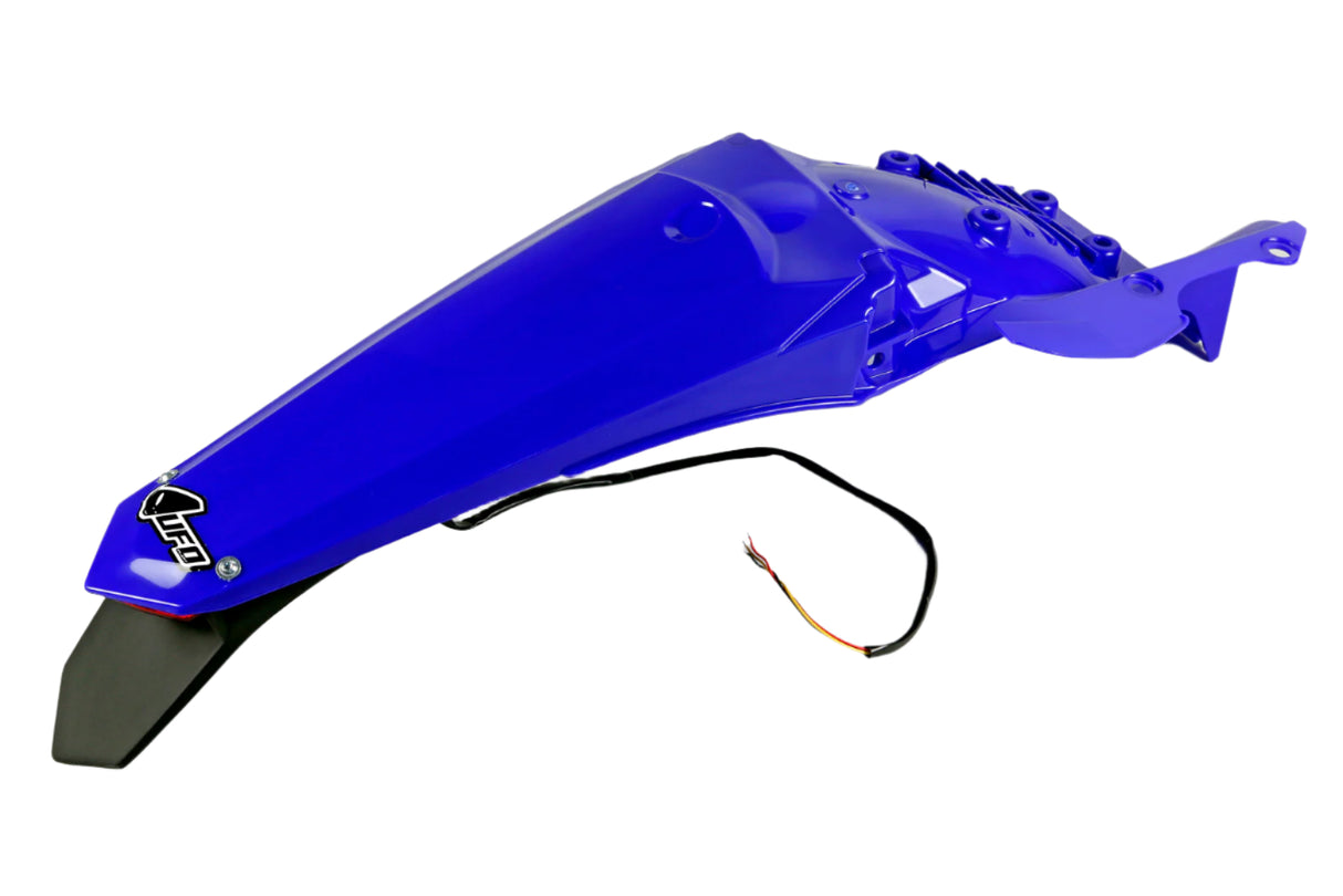 UFO Rear Fender Reflex Blue w/LED Tailight for Yamaha WR250F 15-19/WR450F 16-18