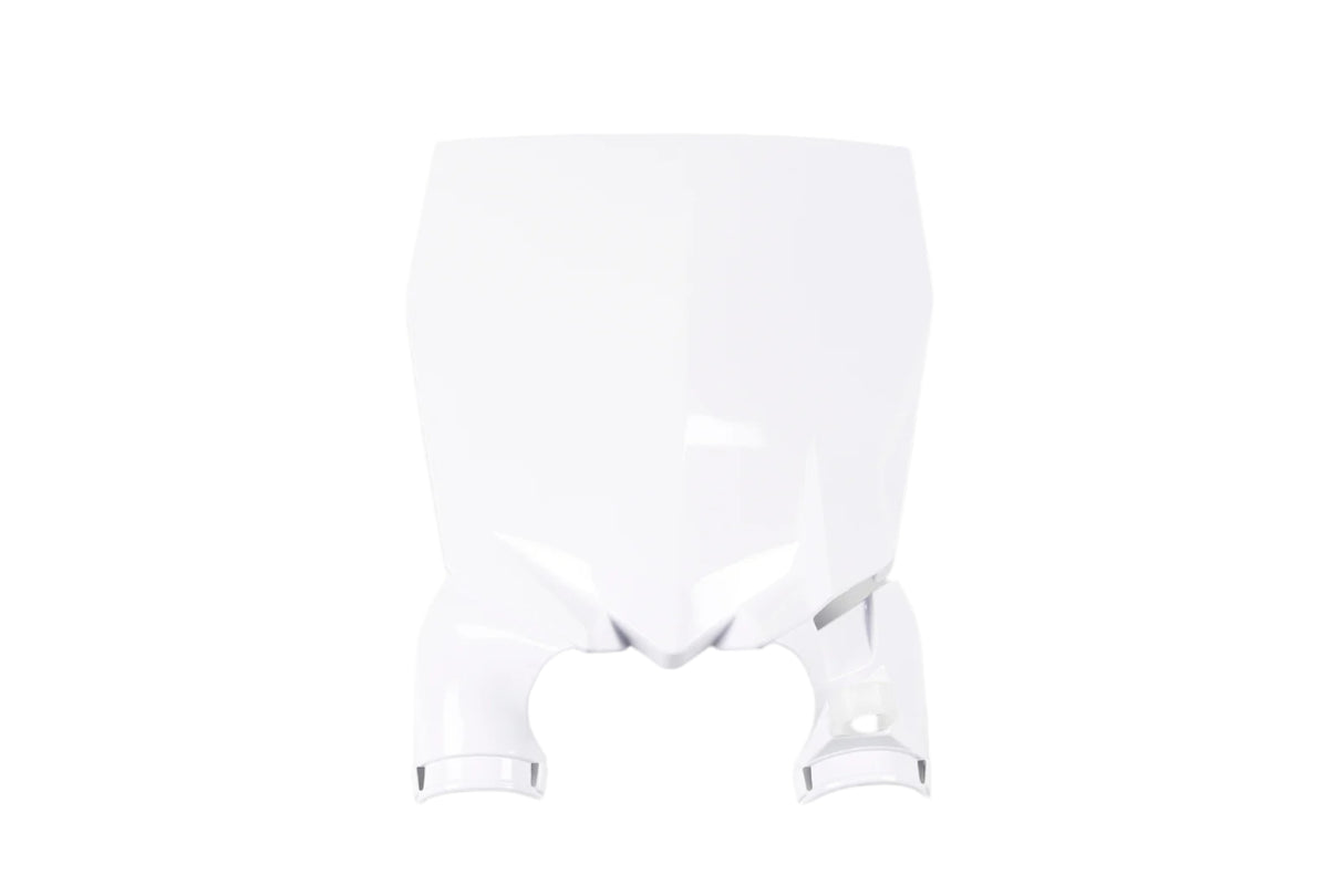 UFO Stadium Front Number Plate White for Yamaha YZ125/YZ250 15-21/YZ250F 10-18/YZ450F 10-17