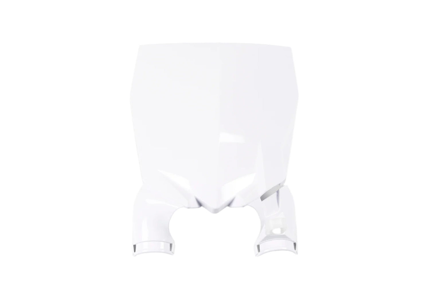 UFO Stadium Front Number Plate White for Yamaha YZ125/YZ250 15-21/YZ250F 10-18/YZ450F 10-17