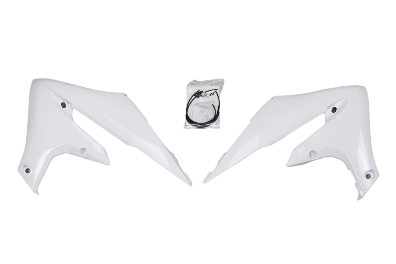 UFO Radiator Shrouds White for Yamaha YZ250F/WR450F 19-22/WR250F 20-22/YZ450F 18-22