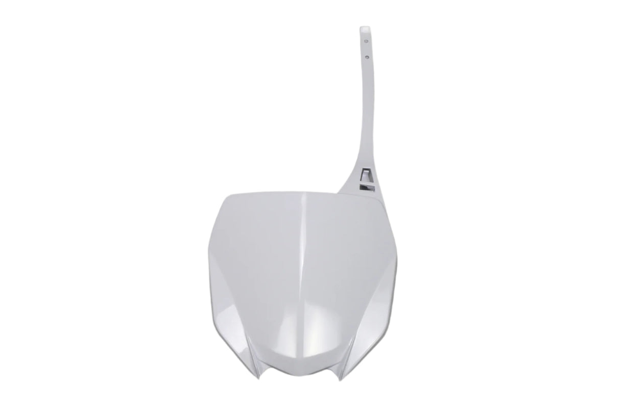 UFO Front Number Plate White for Yamaha YZ125/YZ250 22-23/YZ250F 19-23/YZ450F 18-22