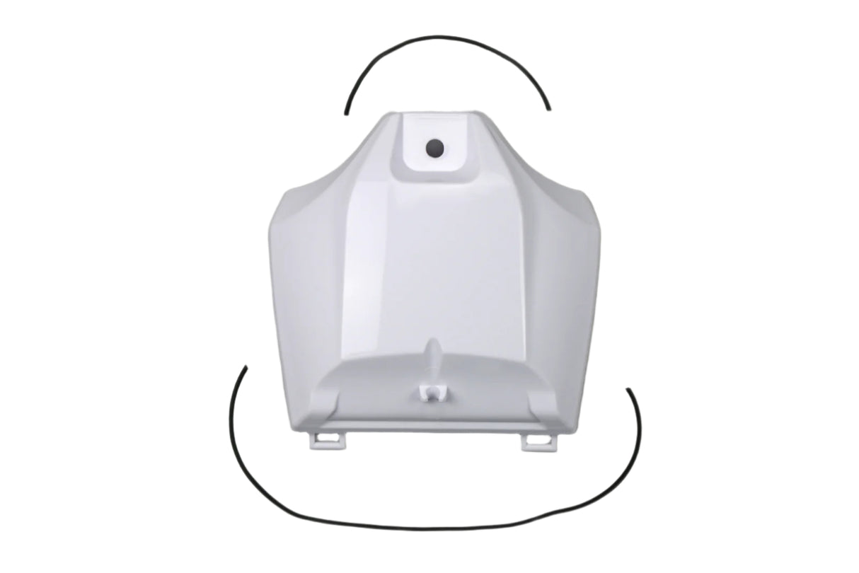 UFO Tank Cover White for Yamaha YZ250F 19-20/YZ450F 18-20