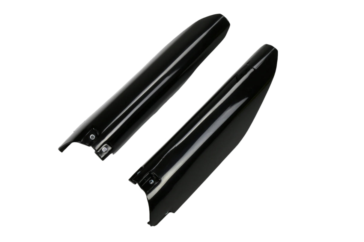 UFO Fork Slider Protectors Black for Suzuki RM125/RM250/RMZ250/RMZ450 07-20