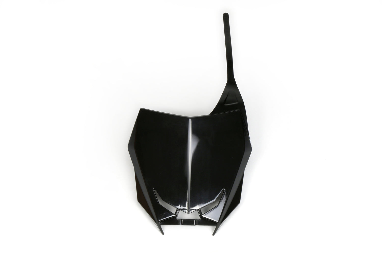 UFO Front Number Plate Black for Suzuki RMZ250 19-20/RMZ450 18-20