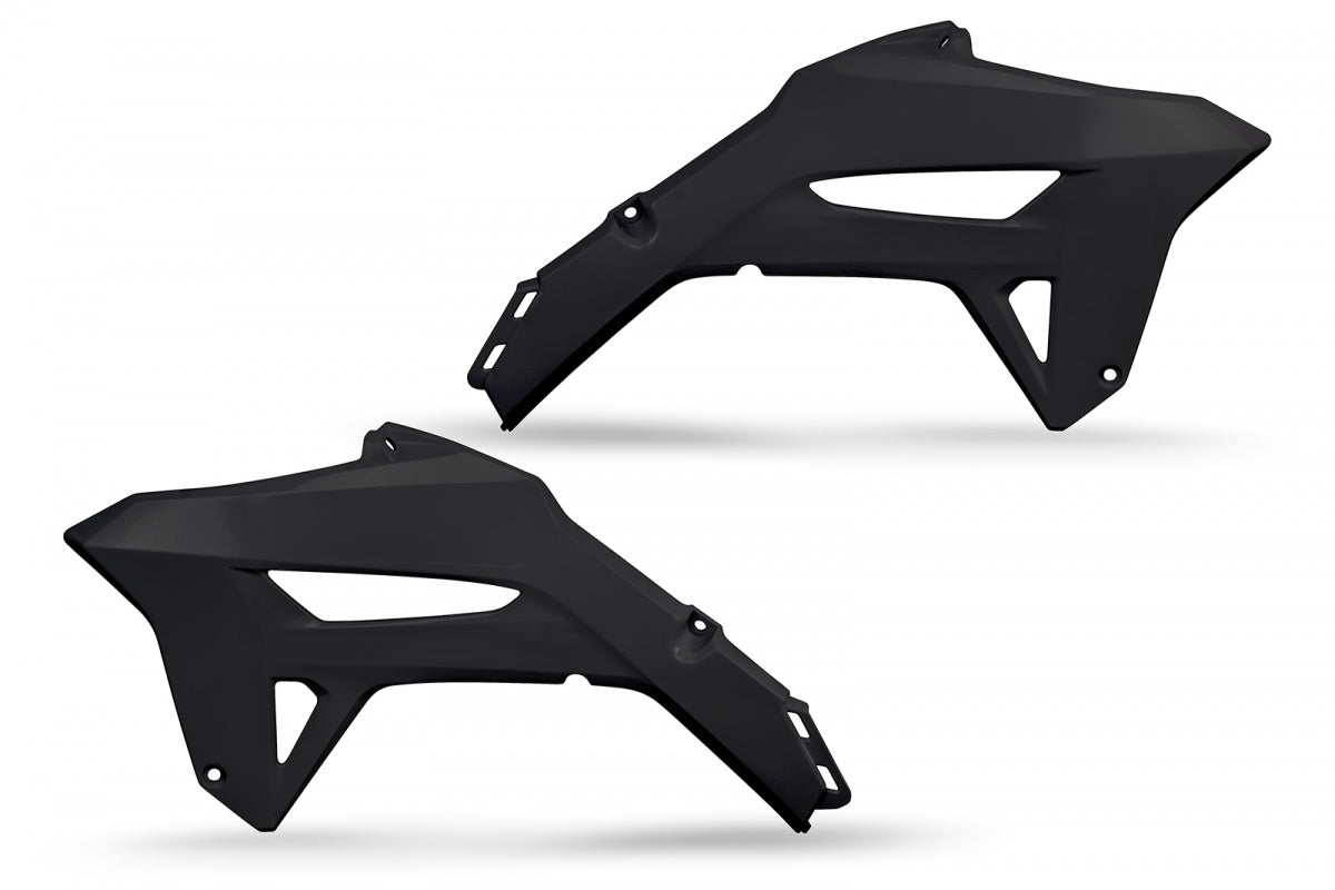 UFO Radiator Shrouds Black for Honda CRF 250 R 22-24/CRF 450 R 21-24