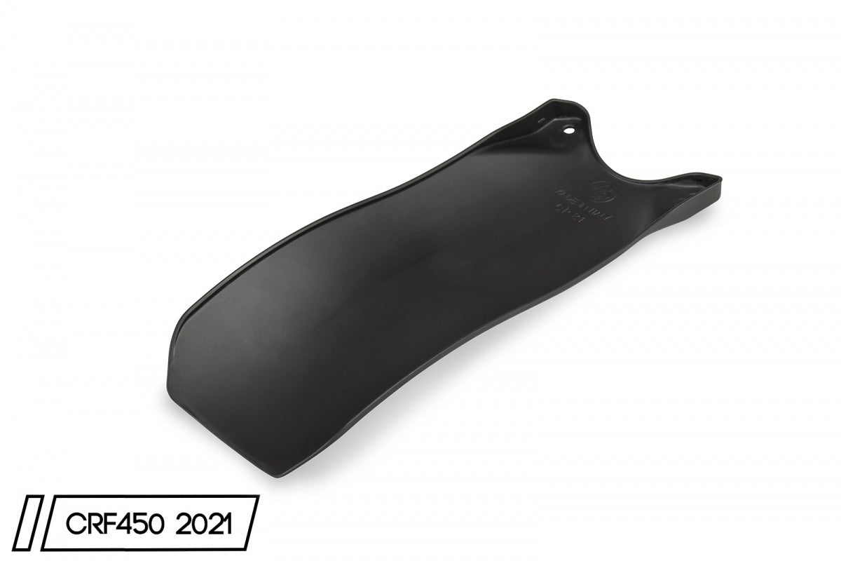 UFO Rear Shock Mud Plate Black for Honda CRF 250 R/CRF 250 RX/CRF 250 RWE/CRF 250 RX Enduro/CRF 300 RX Enduro 22-Up/CRF 300 RX 22-24/CRF 450 R/CRF 450 RX/CRF 450 RWE 21-Up