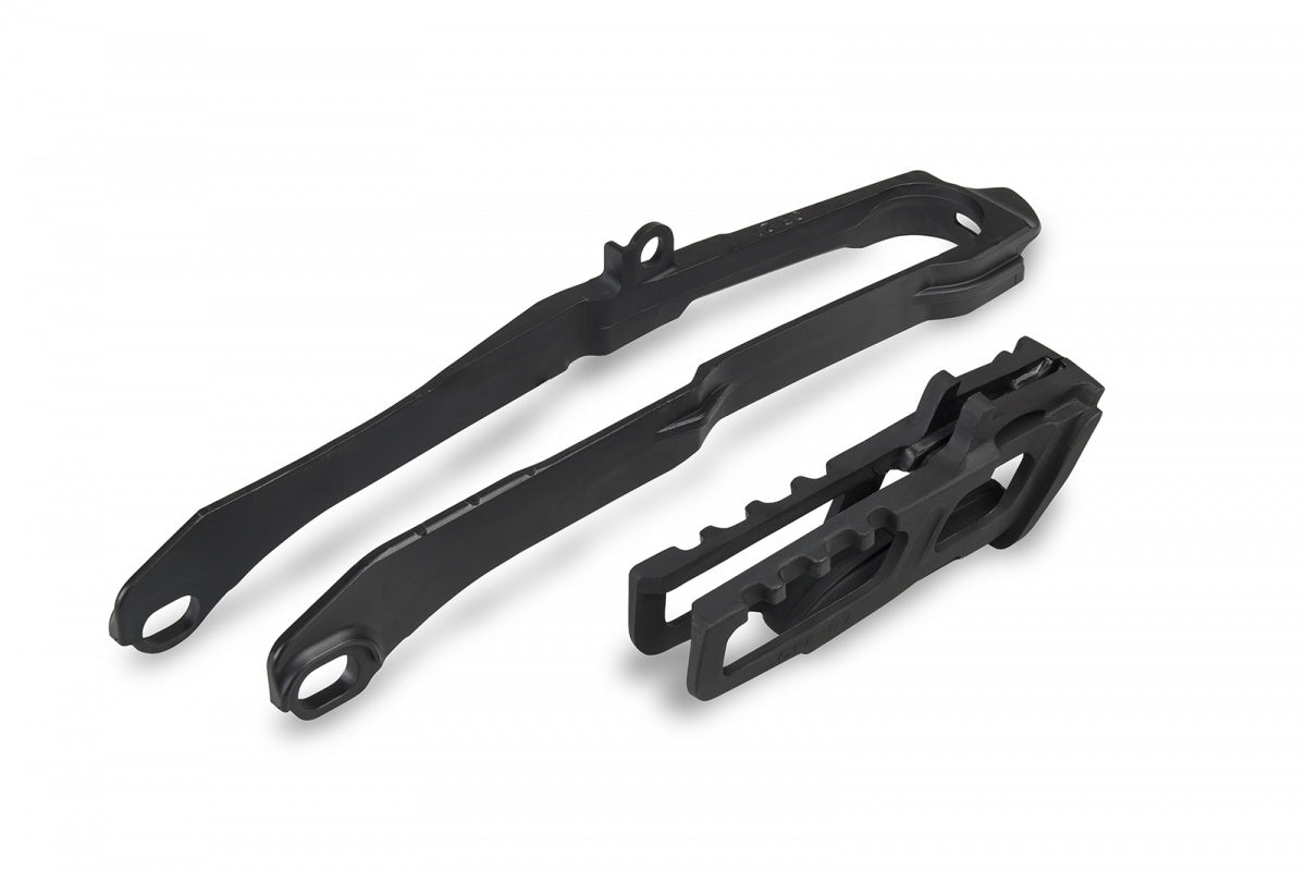 UFO Chain Guide & Swingarm Slider Kit Black for Honda CRF450R/CRF450RX 2021