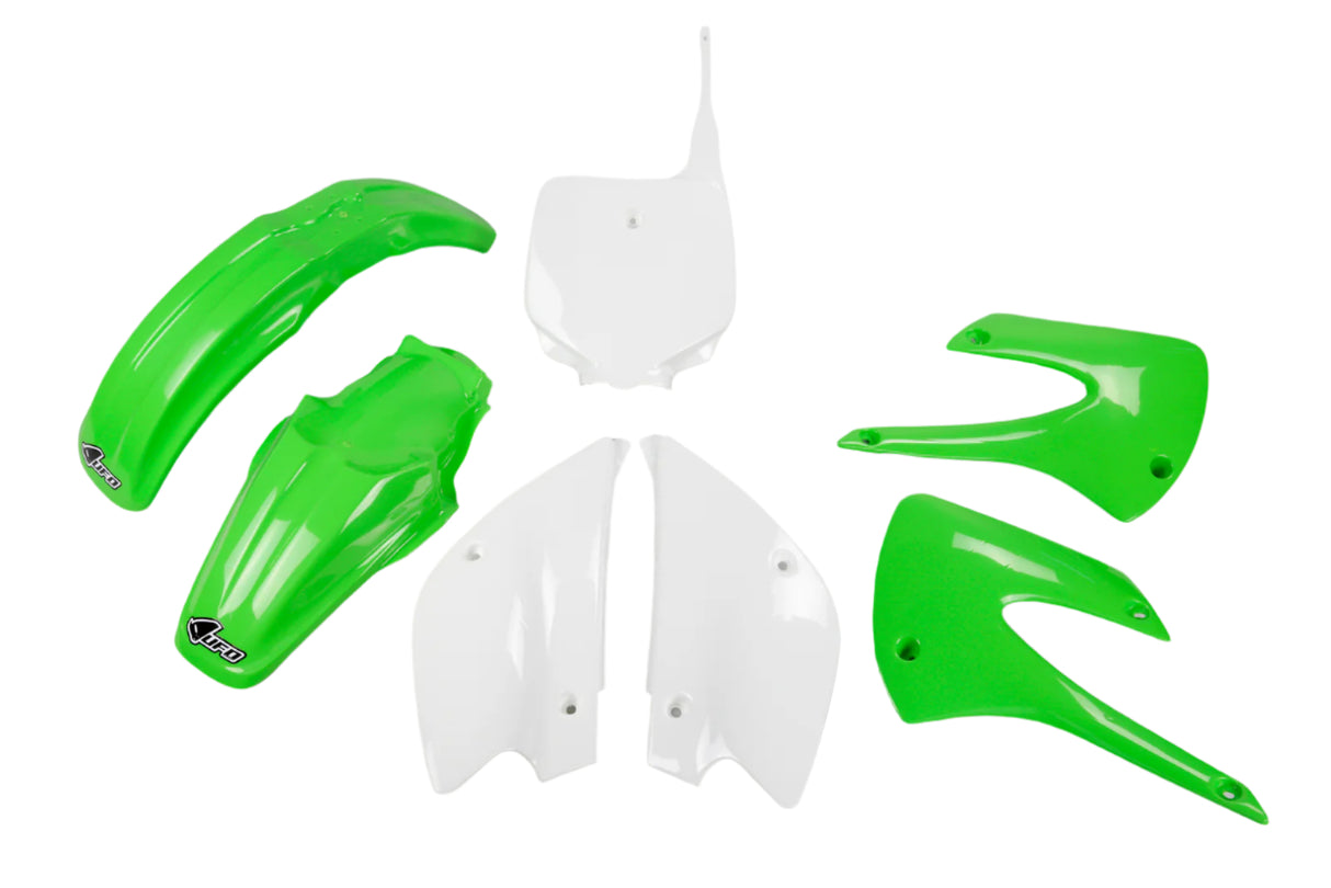 UFO Plastics Kit 2001-2009 & 2011-2012 OEM Colours for Kawasaki KX85 10-13