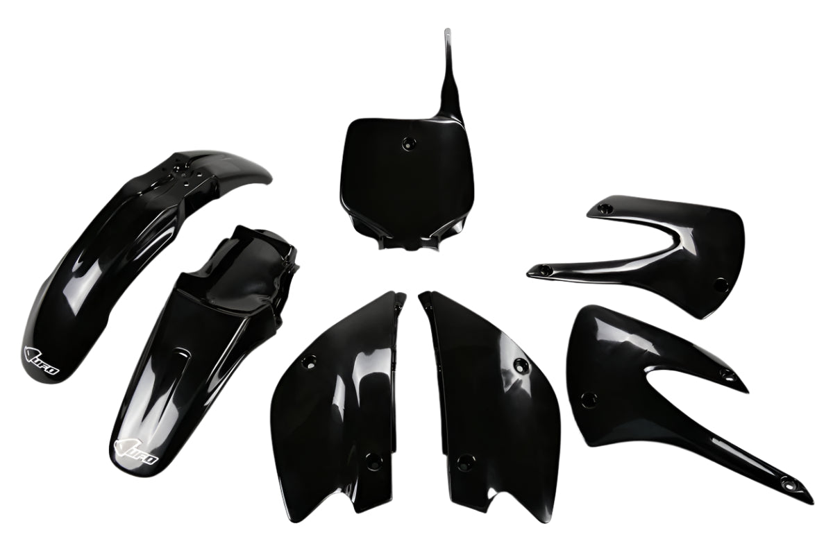 UFO Restyle Plastics Kit Black for Kawasaki KX85 01-13