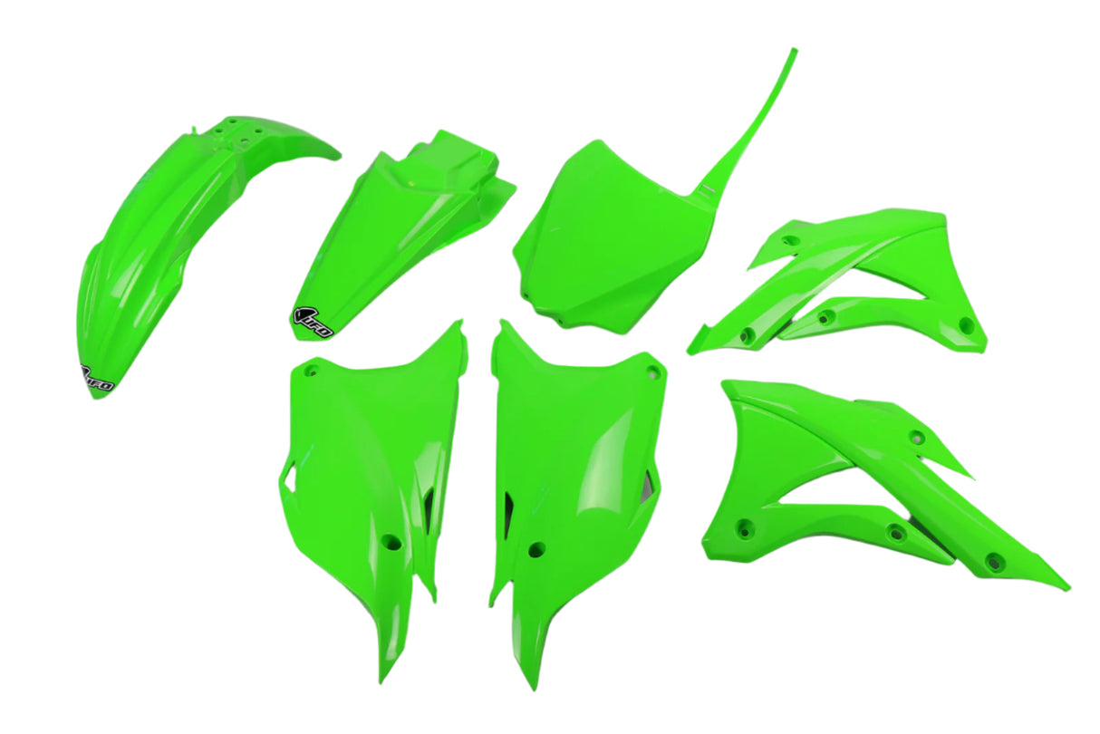 UFO Plastics Kit Green for Kawasaki KX85 14-21