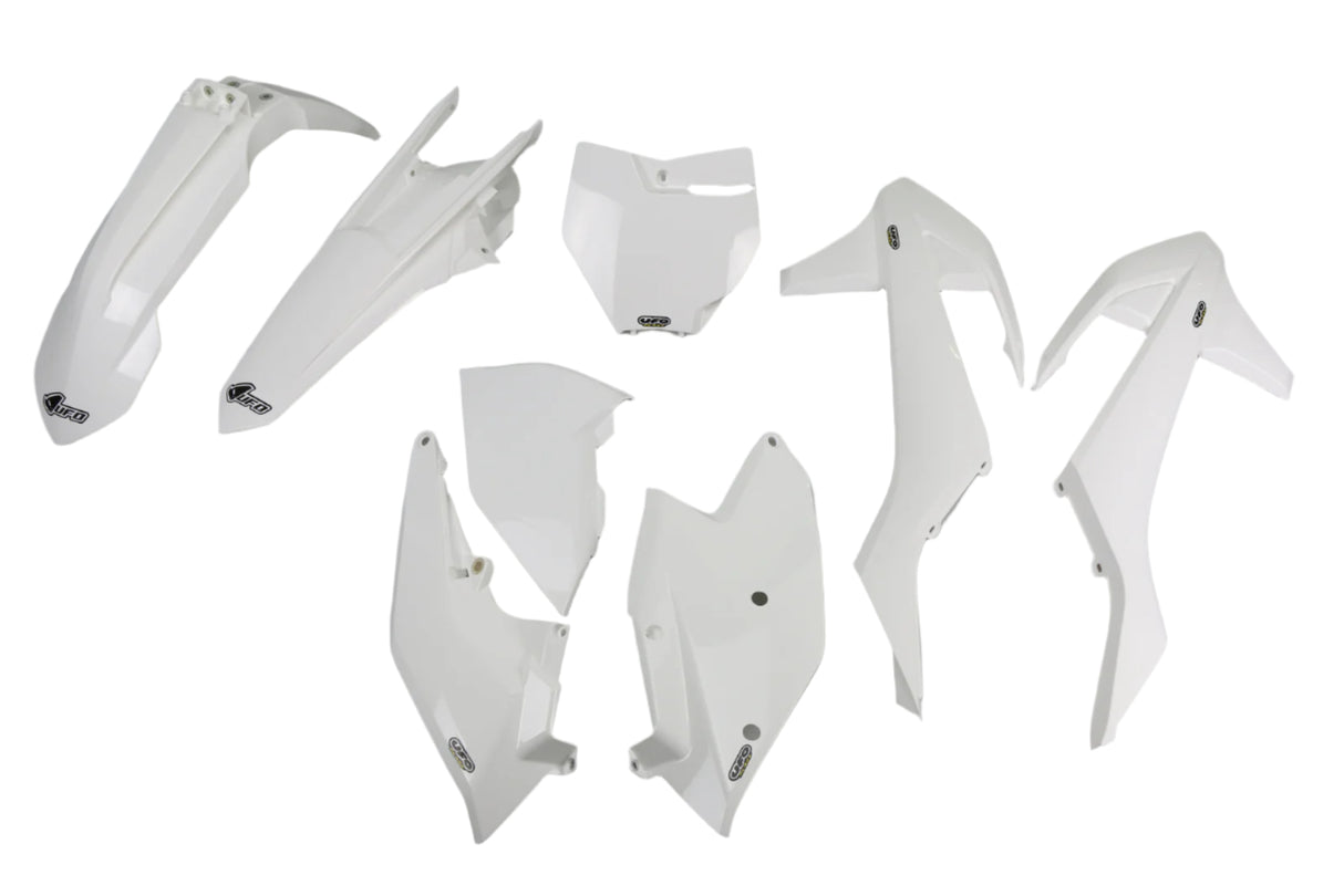 UFO Plastics Kit White for KTM SX 125/150/SX-F 250/350/450 16-18/SX 250 17-18