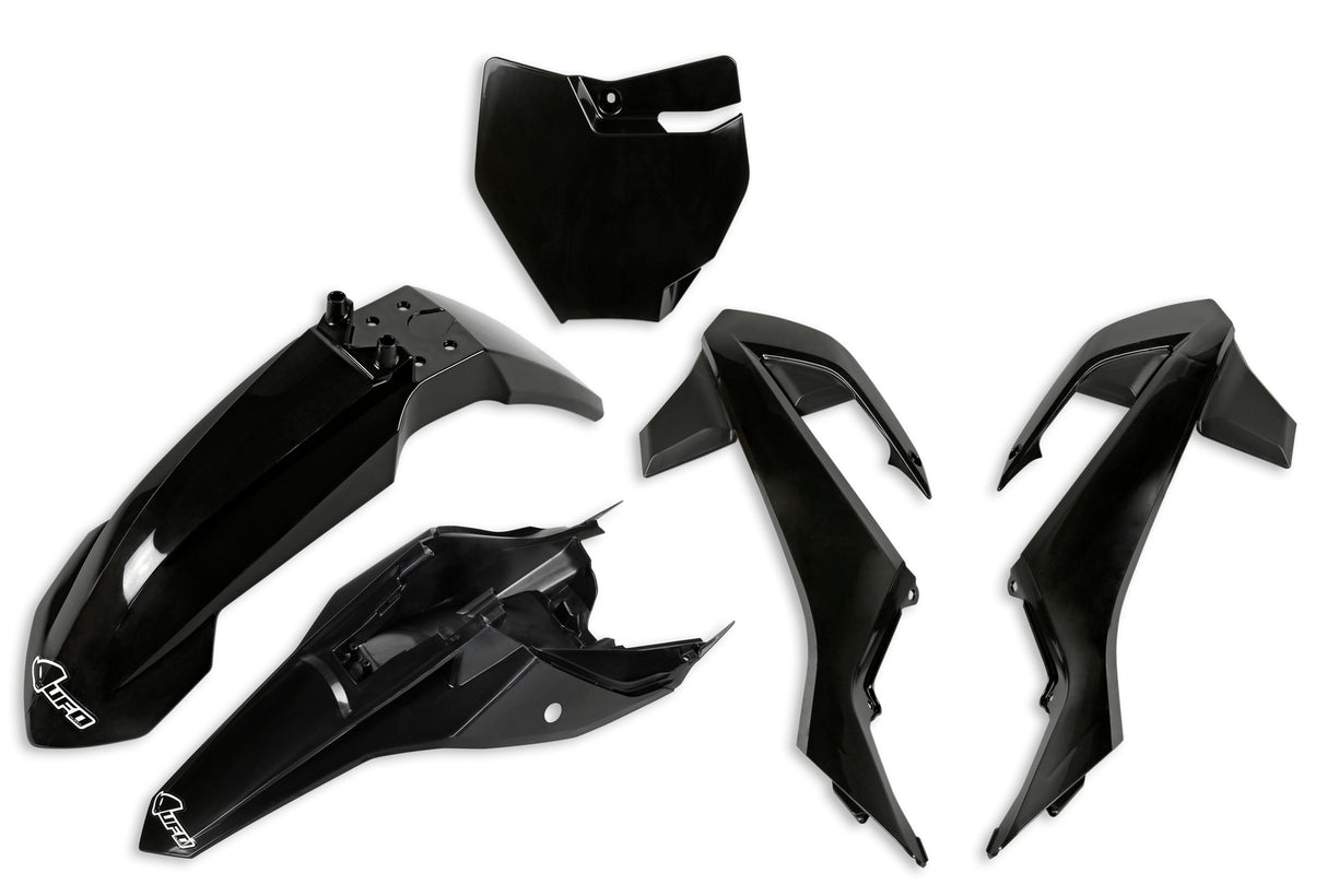 UFO Plastics Kit Black for KTM SX 65 16-23