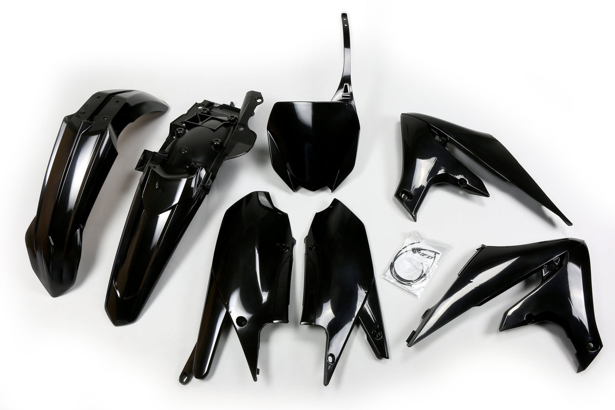UFO Plastics Kit Black for Yamaha YZ250F 19-23/YZ450F 18-22