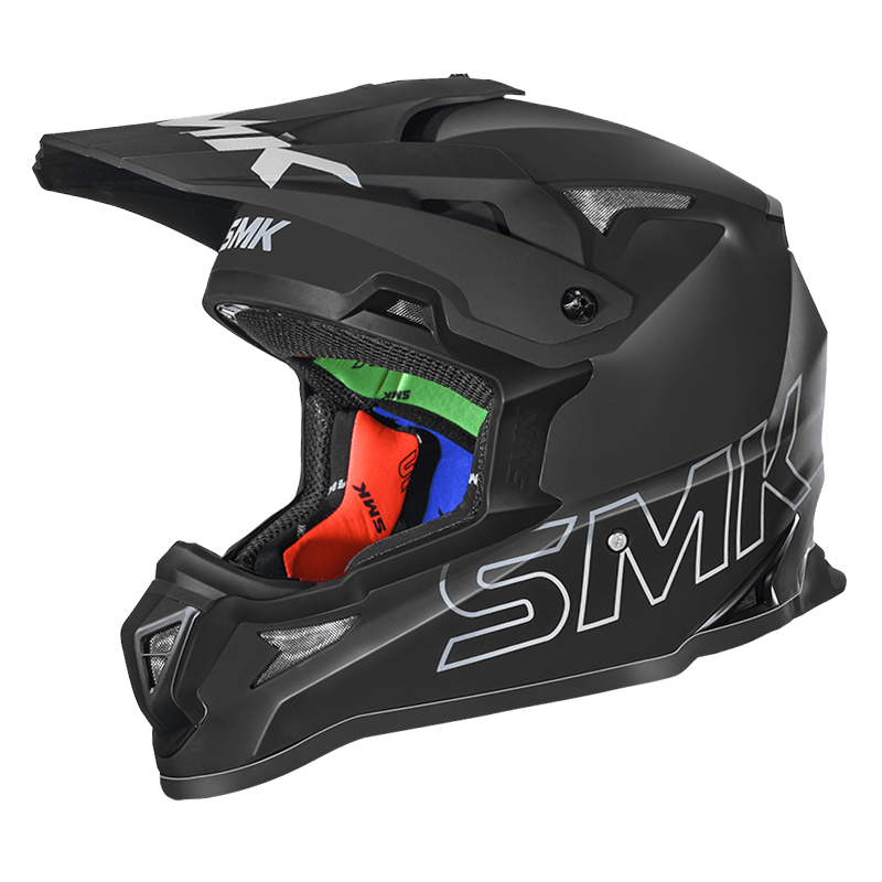 SMK Allterra Solid Matte Black MA260 Helmet