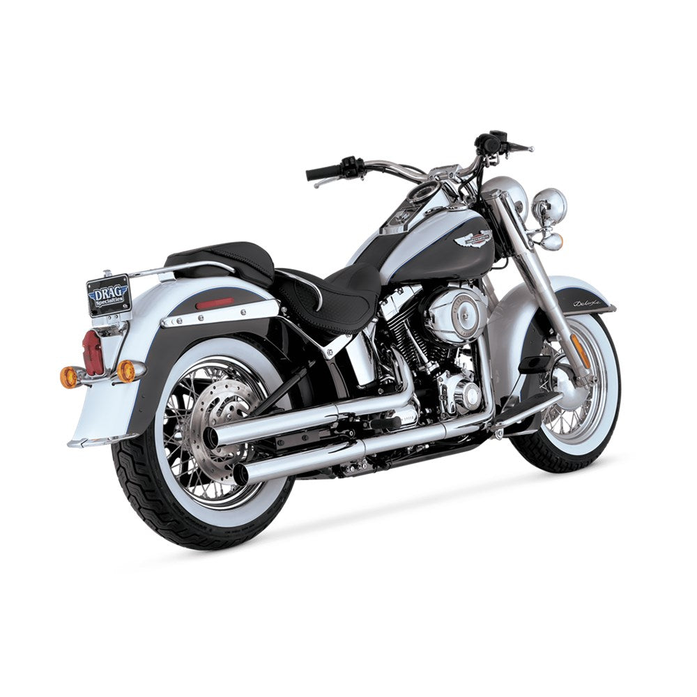 Vance & Hines V16333 Straightshots HS Slip-On Mufflers Chrome for Harley-Davidson Softail Deluxe 07-17 Softail C/Bones 08-11 Models