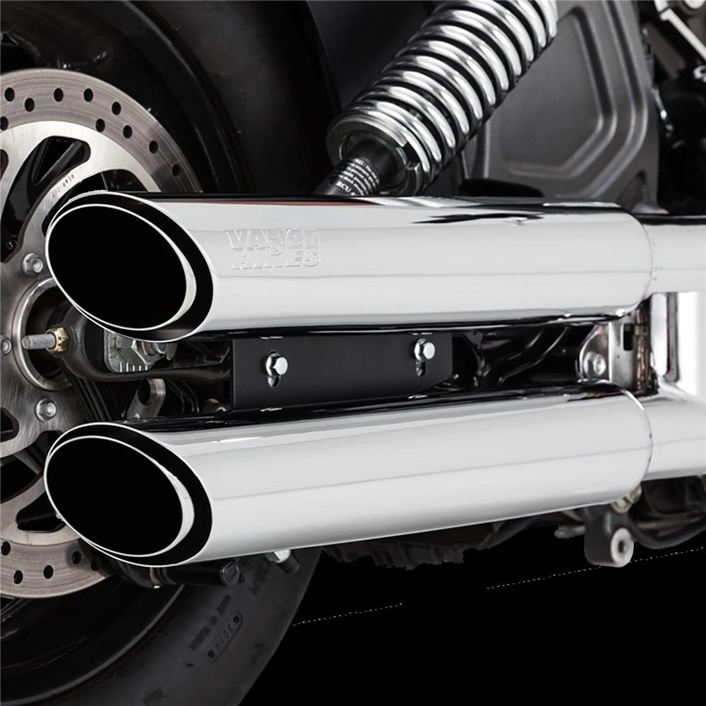 Vance & Hines V18323 PCX Twin Slash 3" Slip-On Mufflers Chrome for Indian Scout 15-22