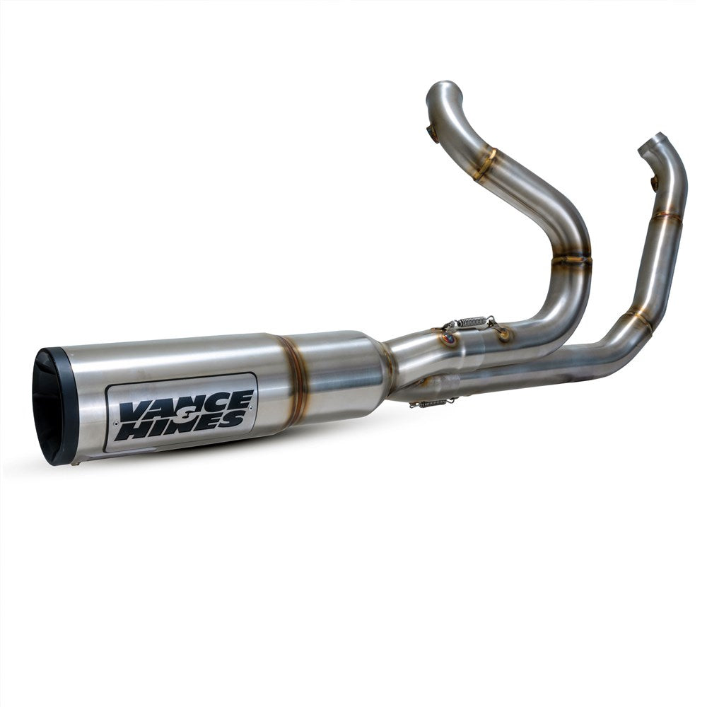 Vance & Hines V27321 Hi-Output RR 2-1 Exhaust Brushed for Harley-Davidson Touring 17-24 Models