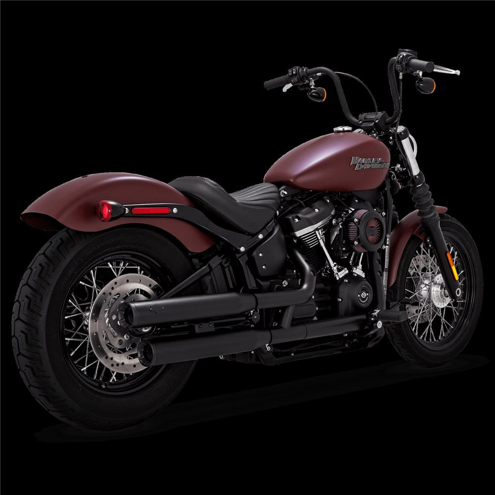 Vance & Hines V46312 PCX Eliminator 300 Slip-On Mufflers Black for Softail 18-24 (excludes FXFB/FLDE/FLHC)
