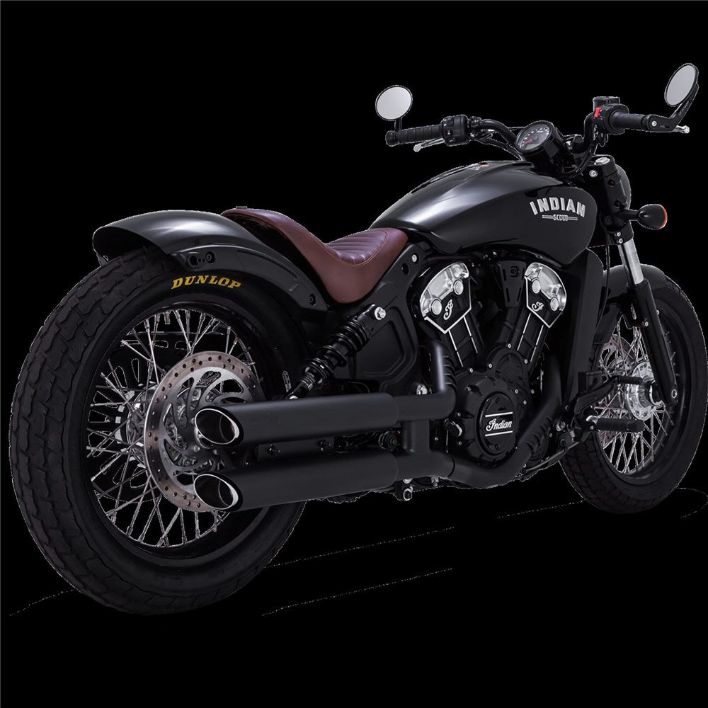Vance & Hines V47323 Upsweep 2-1 Exhaust Black for Harley-Davidson Softail 18-24 Non-240 Tyre Models