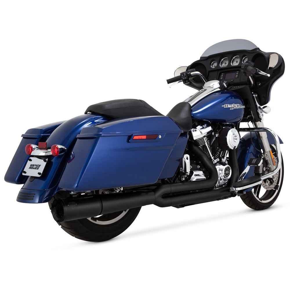 Vance & Hines V47383 Pro Pipe 2-1 Exhaust Black for Harley-Davidson Touring 17-23 Models