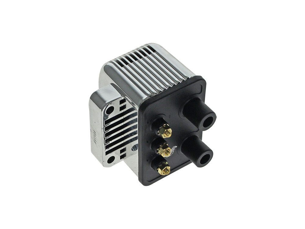 V-Factor VF-16092 Ignition Coil Chrome for Big Twin 70-99/Sportster 71-03 Models w/Upgraded Single Fire Ignition