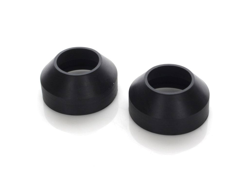 V-Factor VF-36305 35mm Showa Forks Boots Black for Harley-Davidson 75-87 w/Narrow Glide Front End