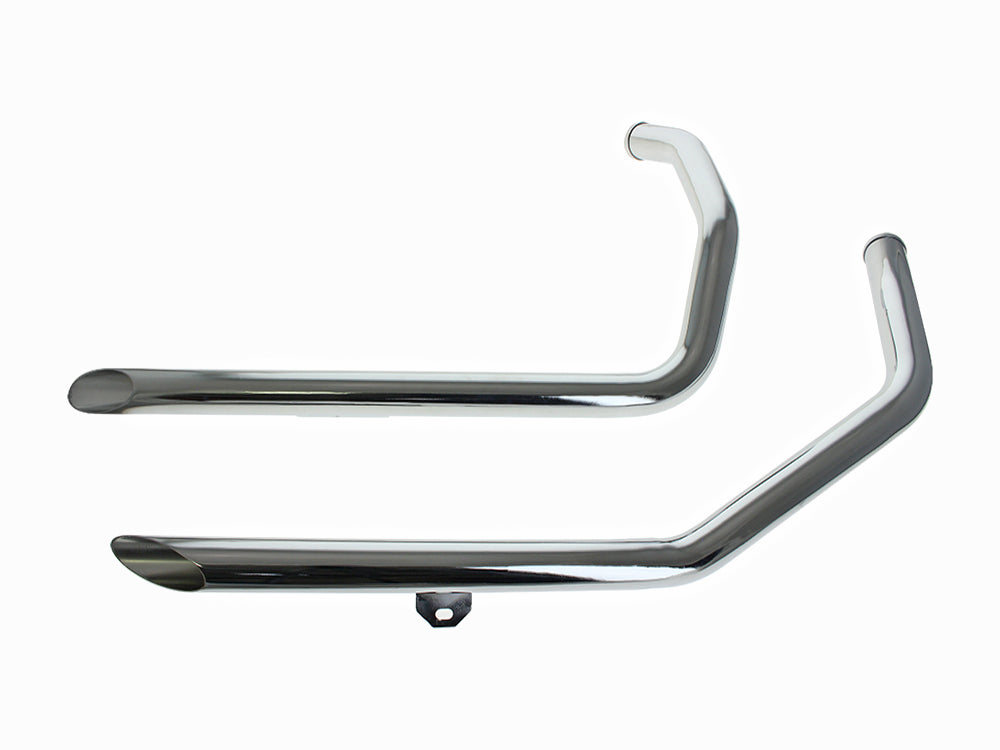 V-Factor VF-90002 Slash Cut 1-3/4" Drag Pipes Chrome for Sportster 86-03