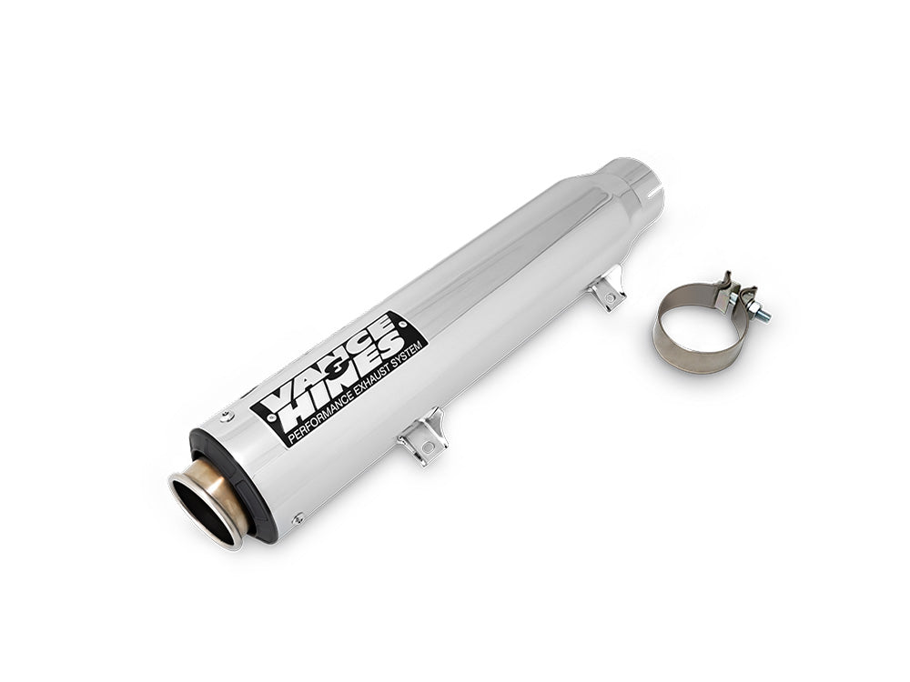 Vance & Hines VH-16746 4" Supersport Slip-On Muffler Chrome for Harley-Davidson Softail Street Bob/Low Rider S/Low Rider ST/Heritage 25-Up