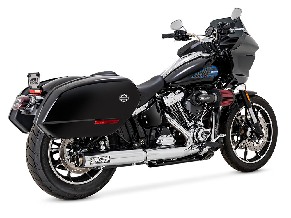 Vance & Hines VH-16746 4" Supersport Slip-On Muffler Chrome for Harley-Davidson Softail Street Bob/Low Rider S/Low Rider ST/Heritage 25-Up